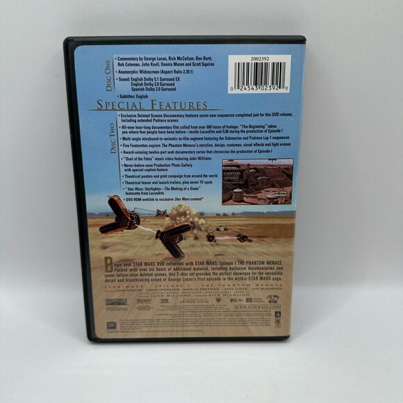 Star Wars Episode I The Phantom Menace Widescreen DVD Two Disc Set - Picture 3 of 5